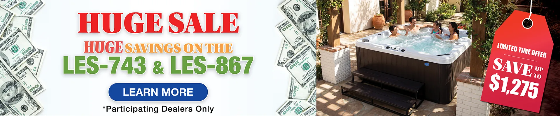 Calspas hot tub being used in a family setting - Montrose